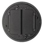 PREMISE WIRING SystemOne™ S1TFCBL Standard Floor Box Cover, 5-1/2 in Dia, Die Cast Aluminum