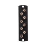 Leviton® Opt-X® 5F100-8MT SDX Injection Molded Fiber Optic Adapter Plate, ST Connector, 8 Ports, Rack Mount, Single Mode/Multi-Mode Fiber