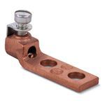 Blackburn® Locktite® 32011 Mechanical Lug, 2/0 to 4/0 AWG Copper Conductor, 3/8 in Stud, 2 Bolt Holes, Copper