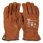 PIP® KS993KOA/S Goat Driver Cut Resistant Gloves, S, Aqua Armor/Oil Armor Coating, Elastic Wrist/Slip-On Cuff, Resists: Abrasion, Cut, Dirt, Oil, Puncture and Water, ANSI Cut-Resistance Level: A4, ANSI Puncture-Resistance Level: 5