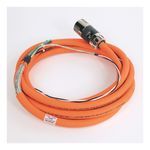 Rockwell Automation SpeedTEC Cable, Motor Power With Brake Wires, SpeedTec DIN Connector, Drive-end, Flying-lead, 10 AWG, Standard (Non-Flex), 4 Meters