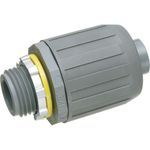 Arlington Snap2IT® NMLT10 Push-In Straight Liquidtight Connector, 1 in Trade, UV Rated Plastic