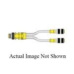 Turck Eurofast® VBRS 4.4-2RK 4T-0.3/0.3 2-Branch Threaded Daisy Chain With Cable, M12 Connector, Male Connector, 0.3 m Cable Length, 4 Pole