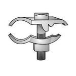 O-Z/Gedney UPC-75G UPC Parallel Conduit K-Clamp, 3/4 in, For Use With IMC/EMT/Rigid Conduit, Malleable Iron, Hot Dipped Galvanized