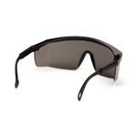 Pyramex® SB420S Integra® Single Lens Safety Glasses, Scratch-Resistant Lens Coating, Gray Lens, Black Frame, Nylon 6.6 Frame, Polycarbonate Lens, Specifications Met: ANSI Z87.1