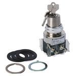 Rockwell Automation 800T-N31KF4B Non-Illuminated Twist/Key Release Switch, 30.5 mm, Cylindrical Lock Operator