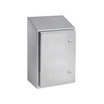nVent HOFFMAN WATERSHED™ WS080604SS WS1 Wall Mount Enclosure, 8 in L x 6 in W x 4 in D, NEMA 4X, 304 Stainless Steel
