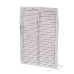 Siemens 12-1110-01 Circuit Directory Card, For Use With: P1/P2/P3 Panelboard