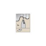 Kennametal® 1096002 Kenloc™ Indexable Turning Toolholder, MVVN Tool Holder, Insert Compatibility: VN..332, Neutral Cutting Direction, 3/4 in H x 3/4 in W Shank, 0 deg Lead Angle, 0 deg Negative Rake, 4-1/2 in OAL
