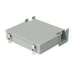 Hoffman F22LJ F10 Junction Box, 2-1/2 in H x 2-1/2 in W Wireway, 12 in W x 10-1/4 in D Box, 8.75 in H x 6.88 in W Back Panel, Flat Cover, Steel