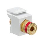 Leviton® 40833-BWR Fire Retardant Binding Post Connector, Threaded Termination, Plastic