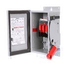 Siemens HNF261J Enclosed Heavy Duty Non-Fusible Safety Switch, 600 VAC, 30 A, 10 hp, DPST Contact Form, 2 Pole