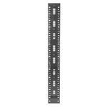 PREMISE WIRING VM620 M Series Double Sided Rack Mount Vertical Cable Manager, 84 in H x 6 in W x 21.34 in D, Steel, Black