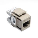 eXtreme® GigaMax® QuickPort® 5G110-RI5 UTP Connector, Cat 5e+ Module, Panel Mounting, 1 Ports, Plastic, Ivory