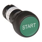 Rockwell Automation 800FD-F3X20 Round Pushbutton Operator, 2NO Contact Configuration, Green