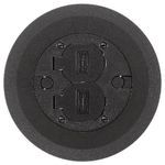 PREMISE WIRING PFBCBLA Single/Multi-Service Cover Flange Assembly, 6-1/4 in W, For Use With Floor Box, ABS