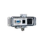 GracePort P-Q7R2-H3R0 PANEL INTERFACE CONNECTOR WITH DB-9 F/M, RJ45, PANEL MOUNT HOUSING, UL TYPE 4, SIMPLEX OUTLET, NO CB