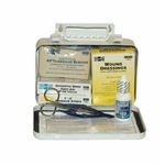 Pac-Kit® 6400 First Aid Kit, Wall Mounting, 57 Components, Plastic Case, 4-1/2 in H x 7-1/2 in W x 2-3/4 in D