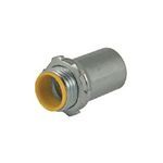 RACO® 1992 Insulated Indenter Connector, 1/2 in Trade, For Use With EMT Conduit, Steel, Zinc Plated