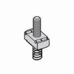 B-Line SN228-11/2ZN Stud Nut With Spring, 3/8-16 Thread, 1-1/2 in Stud Length, For Use With: Medium Channel, Steel