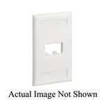 Panduit® Mini-Com® CFPL2WHY Classic Flat Vertical Faceplate, 1 Gang, 2 Ports, Mini-Com® Module, Surface Mount, ABS