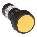 Rockwell Automation 800FD-F5X10 Round Pushbutton Operator, 1NO Contact Configuration, Yellow