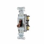 Wiring Device-Kellems CS120 Toggle Switch, 120/277 VAC, 20 A, 1/2 hp Power