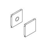 B-Line 44 E NK End Cap, For Use With Screw Cover Wireway, Steel, Gray