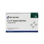 First Aid Only® 21-004 Regular Cold Pack, 5 in L x 4 in W, Plastic, White