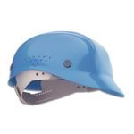 North® BC86070000 Front Brim Bump Cap, Universal, Sky Blue, HDPE, 4-Point Pinlock Suspension