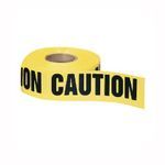 IDEAL® 42-001 High Visibility Barricade Tape, Yellow, 1000 ft L x 3 in W, Legend: CAUTION, LDPE