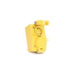 Molex® Watertite® 130146-0131 Duplex Female Receptacle With Duplex Flip Coverplate, 125 VAC, 15 A, 2 Pole, 3 Wires, Yellow