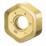 Kennametal® 5550815 Dodeka™ MAX 12-Cutting Edge Milling Insert, HNPJ Insert, 75 Insert, Solid Carbide, Manufacturer's Grade: KCPM40, Hexagon Shape