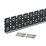 Panduit® PanelMax™ SD4EMI Bonding Clip Metal Divider Wall Noise Shield Replacement Clip, For Use With: 4 in H Standard Wiring Duct, Specifications: Standard Mounting, Galvannealed Steel, Black