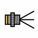 Turck FKB 3-0.5/14.5 Microfast® 3-Pole Single Ended Receptacle, 250 V, 4 A, Female Slot End, 0.5 m Lead Blade End