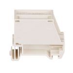 Panduit® IndustrialNet™ CADIN1IW DIN Rail Mount Adapter, DIN Rail Mount, 1-Port, For Use With Mini-Com® Modules and 35 mm DIN Rail, Plastic, Off-White