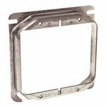 RACO® 769 Drawn Raised Square Box Cover, 5/8 in L x 4 in W, Mud Ring Cover, Metallic