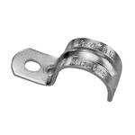 AMERICAN FITTINGS CSR 751 Industrial SPEC-grade™ 1-Hole Conduit Strap, 3/4 in, For Use With: Rigid Conduit, Steel, Bright Electroplated Zinc