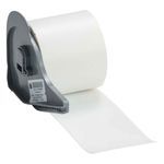 Brady® BMP® 71 M71C-2000-581-WT Repositionable Printer Label, 50 ft H x 2 in W, White Legend/Background, B-581 Vinyl