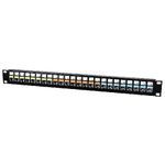PREMISE WIRING XCELERATOR™ PXJ624E 1U Loaded Standard Jack Patch Panel Kit, 24 Ports, Category: Cat 6, Steel