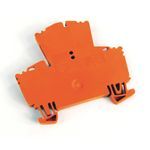 Rockwell Automation 1492-J IEC Terminal Block, Two-Circuit Feed-Through Block, 2.5 mm (# 24 AWG - # 12 AWG), Standard Feedthrough, Orange,