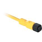 Allen-Bradley 889D-F4GCDM-3 DC Micro Cable, Female, Str., Female, Str., 4 Pins, Std Materials, 4 Pins, DC Micro, Male, Str., Str., Male, DC Micro (M12), Same as First End, PVC Cbl, Grey, UnShld, 22AWG, Patchcord, PVC Cable, Grey, 22AWG, Std, 3 m
