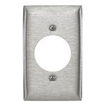 Bryant Electric SS725 Standard Wallplate, 1 Gang, 4.5 in H x 2.87 in W, 302/304 Stainless Steel
