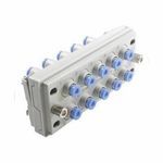 SMC® KDM20-07 Rectangular Plug-In Manifold, 20 Stations, 1/4 in Outlet, POM, KDM20 Valve Series