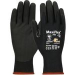 ATG® MaxiFlex® Cut™ 34-1743/XS Micro Foam Grip Cut-Resistant Gloves, XS, Nitrile Coating, Nitrile, Continuous Knit Cuff, Resists: Abrasion, Cut, Puncture and Tear, ANSI Cut-Resistance Level: A4, Paired Hand