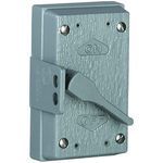 Killark® FZ8648 Weatherproof Cover, Square Toggle Switch Cover, Aluminum
