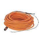 Rockwell Automation SpeedTEC Cable, Motor Power With Brake Wires, SpeedTec DIN Connector, Drive-end, Flying-lead, 16 AWG, Standard (Non-Flex), 30 Meters