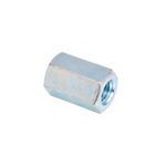 B-Line B656-3/8X1/4ZN Reducer Rod Coupling, 3/8-16 to 1/4-20 Thread, 1 in Coupling Length, 304 Stainless Steel, Zinc Plated