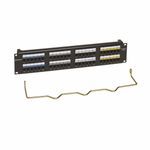 CommScope Uniprise® CC0057547/1 2U Flame Retardant High Impact Copper Patch Panel, 48 Ports, Category: Cat 5e, Thermoplastic