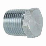 Midland Industries 5406P6 Hex Head Plug, 3/8 in, MPT End Style, Steel